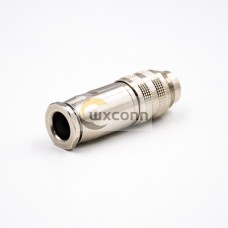 M16 4 Pin Connector Male Waterproof Straight All Metal Shield Field Wireable Connector M16 4 Pin Connector Male Waterproof Straight All Metal Shield Field Wireable Connector