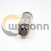 M16 4 Pin Connector Male Waterproof Straight All Metal Shield Field Wireable Connector M16 4 Pin Connector Male Waterproof Straight All Metal Shield Field Wireable Connector