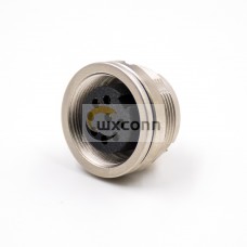 M16 Socket Female 8 Pin A Waterproot Coded 180° Rear Bulkhead Panel Receptacles Solder Cup Shield M16 Socket Female 8 Pin A Waterproot Coded 180° Rear Bulkhead Panel Receptacles Solder Cup Shield