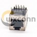 RJ45 Ethernet Socket 90 Degree Through Hole PCB Mount Shielded Jack RJ45 Ethernet Socket 90 Degree Through Hole PCB Mount Shielded Jack