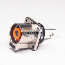 Connector For High Voltage Straight Socket 2 Pin Meta 4 Hqle Flange 200A Connector For High Voltage Straight Socket 2 Pin Meta 4 Hqle Flange 200A