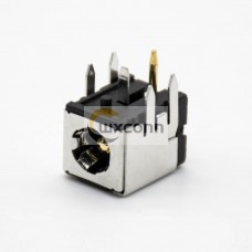 Metal Power Sockets DC Connector Male Jack Through Hole Solder Lug Right Angle Shiled High Current