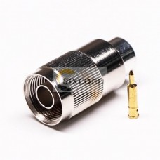 RF Connector N Type Straight 180° Male Solder Type for Coaxial Cable RF Connector N Type Straight 180° Male Solder Type for Coaxial Cable