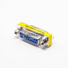 15 Pin Gender Changer Female To Female  Metal Standard D-Sub straight