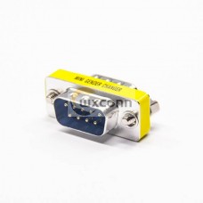 DB9 Male To Male Adapter Standard D-Sub  9 Pin Straight Metal
