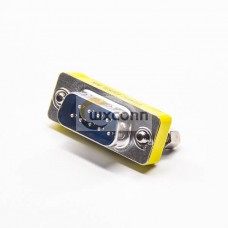 Mini Gender Changer Adapter Male To Female Straight Metal 9 Pin Standard D-Sub