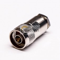 N Type Female Bulkhead Connector Straight Bulkhead Crimp Type Waterproof