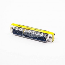 37 Pin Gender Changer To Female Standard D-Sub Straight Metal 37 Pin Gender Changer To Female Standard D-Sub Straight Metal