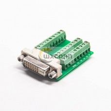 Dvi A Connector Straight 24+1Pin Female Cable Terminal 27 Holes To Straight Breakout Board Adapter Dvi A Connector Straight 24+1Pin Female Cable Terminal 27 Holes To Straight Breakout Board Adapter
