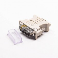 DVI To High Density Adapter 24+5Pin Male To HDB 15Pin Female Straight