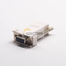 RJ45 To DB9 Female Adapter RJ45 Female To 9Pin Standard D-Sub Straight RJ45 To DB9 Female Adapter RJ45 Female To 9Pin Standard D-Sub Straight