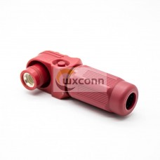 High Current Waterproof Connector Female IP67 400A 8mm 1 Pin Plastic Red Cable Right Angle Plug High Current Waterproof Connector Female IP67 400A 8mm 1 Pin Plastic Red Cable Right Angle Plug