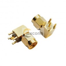 SMA Connector Right Angled Male for PCB Mount