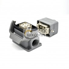 HD Connector H6B Surface Mounting 4Pin Silver Plating Male Butt-Joint Female PG16 HD Connector H6B Surface Mounting 4Pin Silver Plating Male Butt-Joint Female PG16