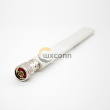 White Wifi 2.4Ghz Antenna Foldable With N Male Connector