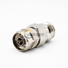 N Male Adapter To 4.3/10 Female Nickel Plating Coaxial Connector Straight N Male Adapter To 4.3/10 Female Nickel Plating Coaxial Connector Straight