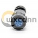 Aviation Connector Plug Spring 10 Shell Size 7 Pin Female Straight Bayonet Coupling Solder Y50X Connector