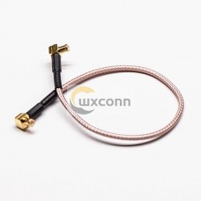 MCX Cables Right Angle Male to Right Angle MCX Male Cable Assembly with RG316