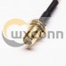SMA Coax Cable Straight Male To Straight Bulkhead SMA Female Cable Assembly 30cm SMA Coax Cable Straight Male To Straight Bulkhead SMA Female Cable Assembly 30cm
