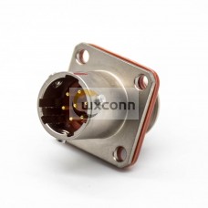 7 Pin Male Socket Bayonet Coupling Panel Mount 4 Hole Flange Y11P Connector Solder Cup Straight 10 Shell 7 Pin Male Socket Bayonet Coupling Panel Mount 4 Hole Flange Y11P Connector Solder Cup Straight 10 Shell