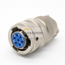 7 Pin Female Plug Bayonet Coupling Cable Sold Thread Clamp Plate Straight Aluminum Alloy Y11P Connectors 10 Shell 7 Pin Female Plug Bayonet Coupling Cable Sold Thread Clamp Plate Straight Aluminum Alloy Y11P Connectors 10 Shell
