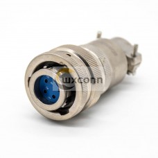 CXCH-01 Female Plug 5Pin Bayonet Coupling Cable Solder 22 Shell Straight