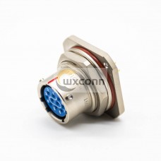 Y50X Socket Female 10Pin Bayonet Coupling Panel Mount PCB 12 Shell Printed Board Welded Rubber Seal Connector