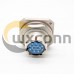 Y50X Socket Female 10Pin Bayonet Coupling Panel Mount PCB 12 Shell Printed Board Welded Rubber Seal Connector