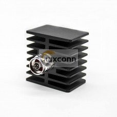 RF Load Connector N Male Straight Square Black Lightning Arrester