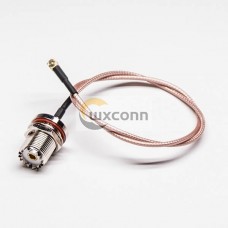 Coaxial Cable Types Waterproof UHF Bulkhead Female to Straight MCX Male Cable Assembly Crimp Coaxial Cable Types Waterproof UHF Bulkhead Female to Straight MCX Male Cable Assembly Crimp