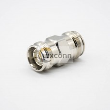 RF Adapter Straight Nickel Plating 4.3-10 Female To Female Coaxial Connector RF Adapter Straight Nickel Plating 4.3-10 Female To Female Coaxial Connector