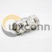 RF Adapter Straight Nickel Plating 4.3-10 Female To Female Coaxial Connector RF Adapter Straight Nickel Plating 4.3-10 Female To Female Coaxial Connector