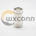 RF Adapter Straight Nickel Plating 4.3-10 Female To Female Coaxial Connector RF Adapter Straight Nickel Plating 4.3-10 Female To Female Coaxial Connector
