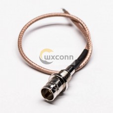 BNC Cable Connection Bulkhead Female Crimp 180 Degree for RG179