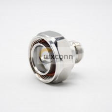 N Female To 7/16 DIN Male Adapter Nickel Plating 180° RF Coaxial Connector N Female To 7/16 DIN Male Adapter Nickel Plating 180° RF Coaxial Connector