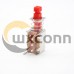 DPFT Push Switch Angled Through Hole 50VAC 0.3A 8P Red PS-22F03