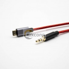 MICRO 5PIN 3 pole Male to Male 3.5mm Plug 3 pole Audio Cables 1M-2M MICRO 5PIN 3 pole Male to Male 3.5mm Plug 3 pole Audio Cables 1M-2M