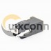 DC Power Supply Socket Unshiled Plastic Black Through Hole Solder Lug Straight Male Jack