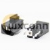 DC Power Supply Socket Unshiled Plastic Black Through Hole Solder Lug Straight Male Jack