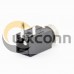 DC Power Supply Unshiled Through Hole Plastic Solder Lug Right Angle Black Female Jack