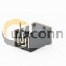 DC Power Supply Socket Male Through Hole 90 Degree Solder Lug Unshiled Plastic