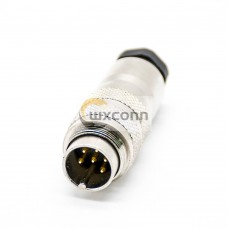 Pin M16 Connector Straight Solder Type for Cable Shield Pin M16 Connector Straight Solder Type for Cable Shield