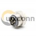7/8" Connector 4 pin Male Connector Over molded Solder For Cable Shield Straight 7/8" Connector 4 pin Male Connector Over molded Solder For Cable Shield Straight