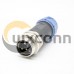 7/8" Series Connector 3 pin Male Straight Site-Assembly Solder For Cable UnShielded