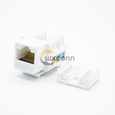 RJ45 Modular CAT6 Unshielded Single Port 8P8C Gold-plated Contacts With Dust Cover RJ45 Modular CAT6 Unshielded Single Port 8P8C Gold-plated Contacts With Dust Cover