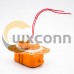 HVIL Series 2pin 6MM plastic socket A set 4 Hole Flange straight HVIL Series 2pin 6MM plastic socket A set 4 Hole Flange straight