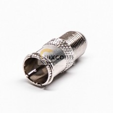 F Connector Male to Female Adapter Coaxial Connector Nickel Plated F Connector Male to Female Adapter Coaxial Connector Nickel Plated
