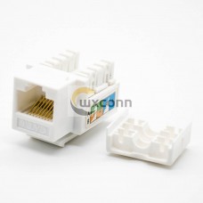 RJ45 Connectors For Cat6 Unshielded Angled Network Module Keystonge Jack