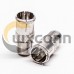 F Connector Male to Female Adapter Coaxial Connector Nickel Plated F Connector Male to Female Adapter Coaxial Connector Nickel Plated