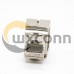 Cat7 RJ45 Keystone Jack Toolless Shielded Single Port 180 Degree Cat7 RJ45 Keystone Jack Toolless Shielded Single Port 180 Degree